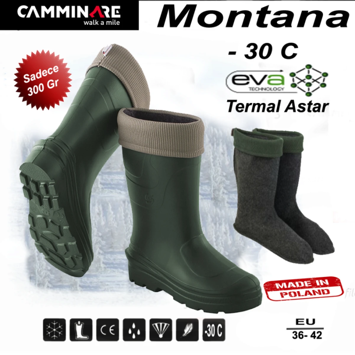 Camminare Montana Eva Çizme(-30°C) - 36