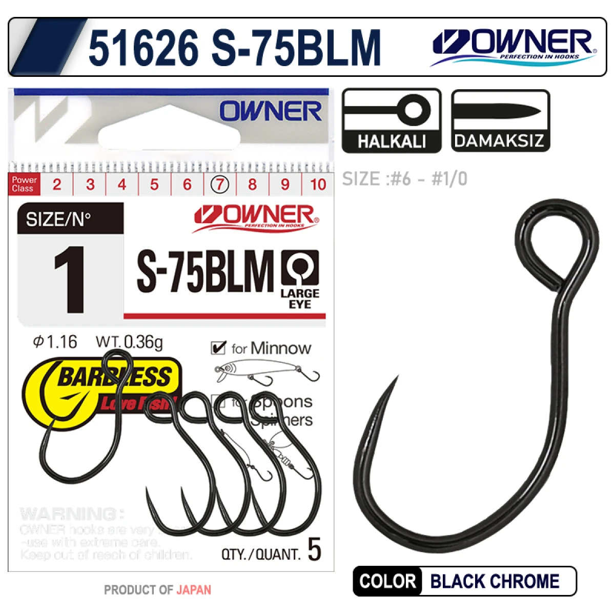 OWNER 51626 S-75BLM - 2