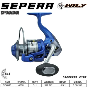 Wily Sepera 4000 fd Olta Makinası 5+1 bb