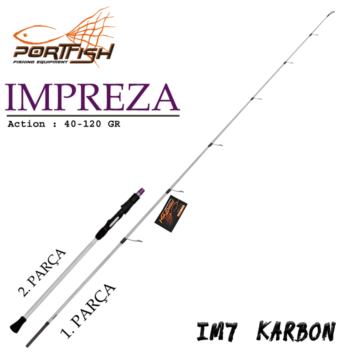 Portfish Impreza Jig Kamış 200 cm (Yedek Parça) - 1.parça