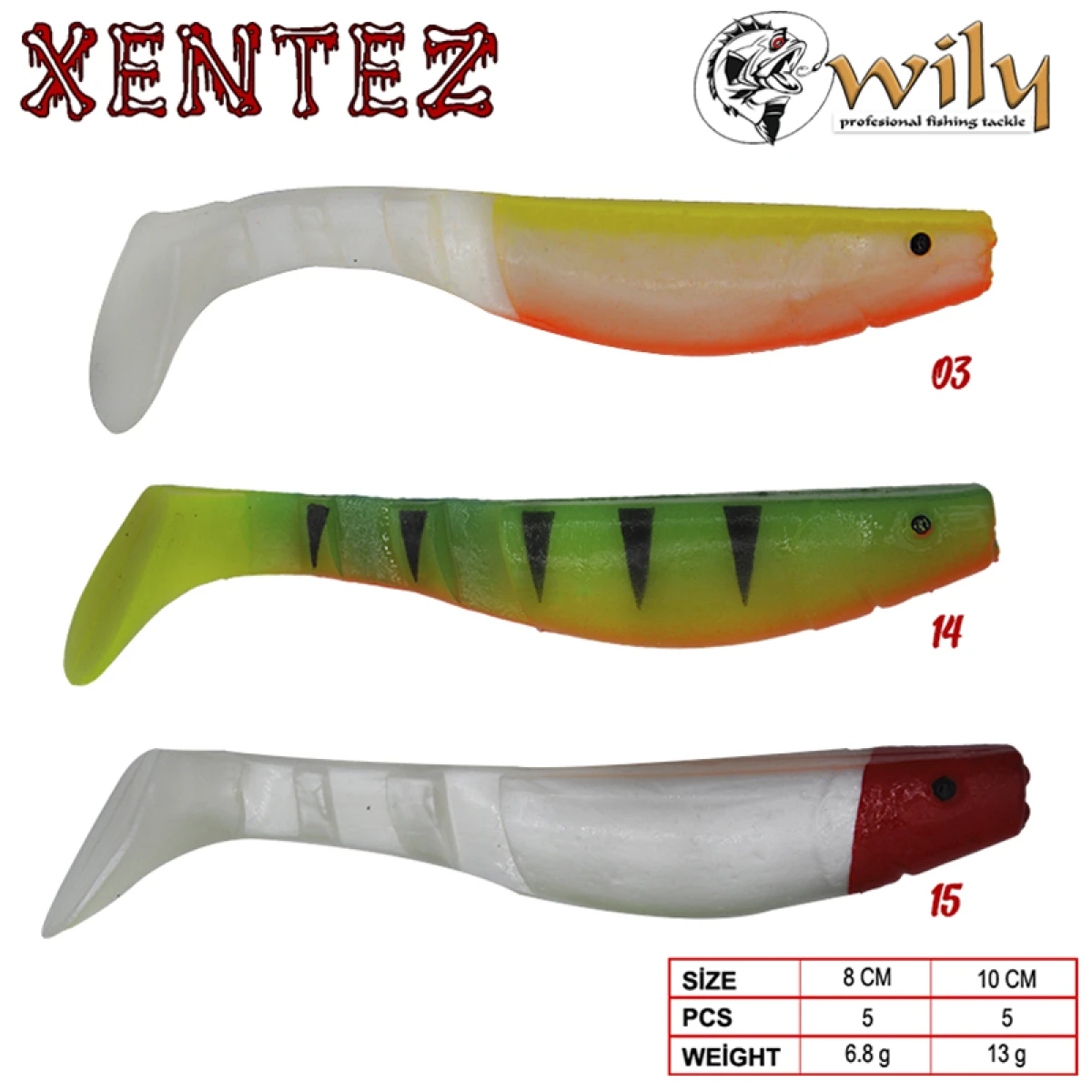 Wily Xentez Turna Silikon 10 cm - 15