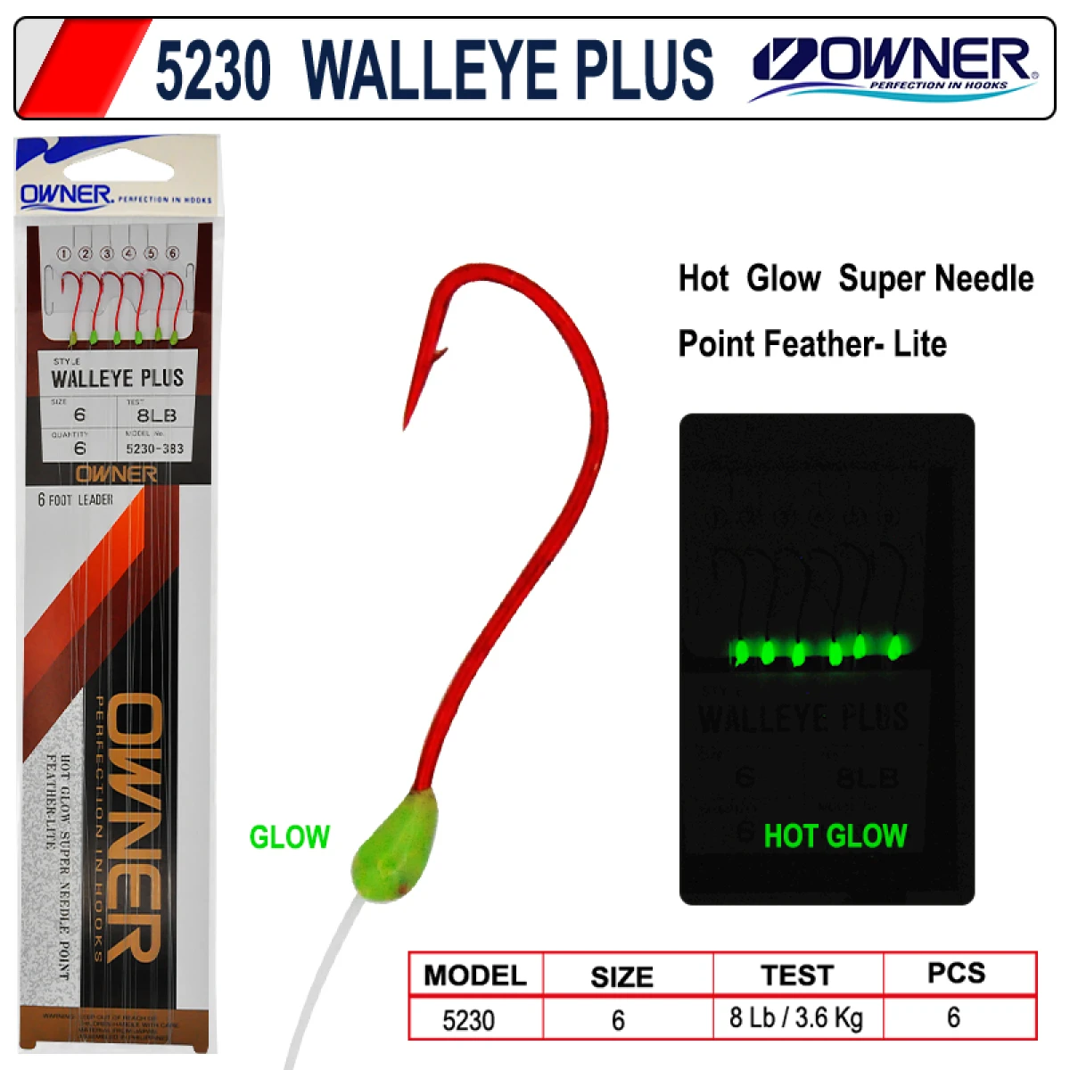 Owner 5230 Ghost Leader Walleye Plus Hazır Takım - 4