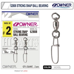 Owner 52808 Strong Snap Ball Bearing Rapala Klipsi - 1