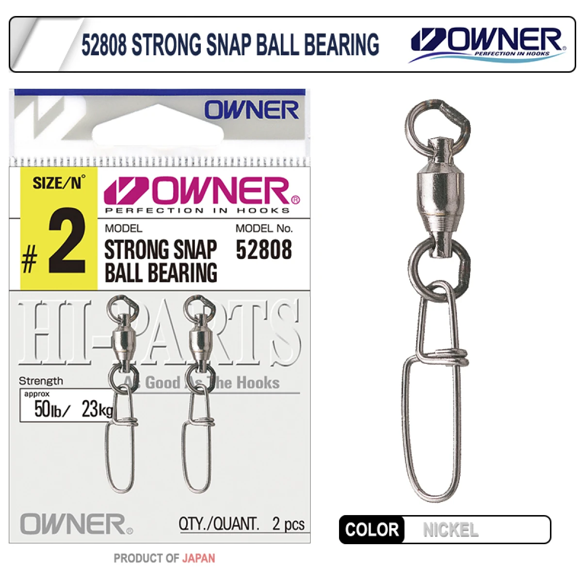 Owner 52808 Strong Snap Ball Bearing Rapala Klipsi - 1