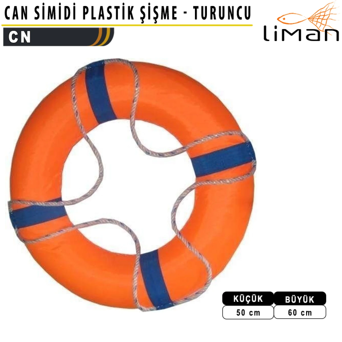 Liman Can Simidi Plastik Şişme - TURUNCU - Küçük