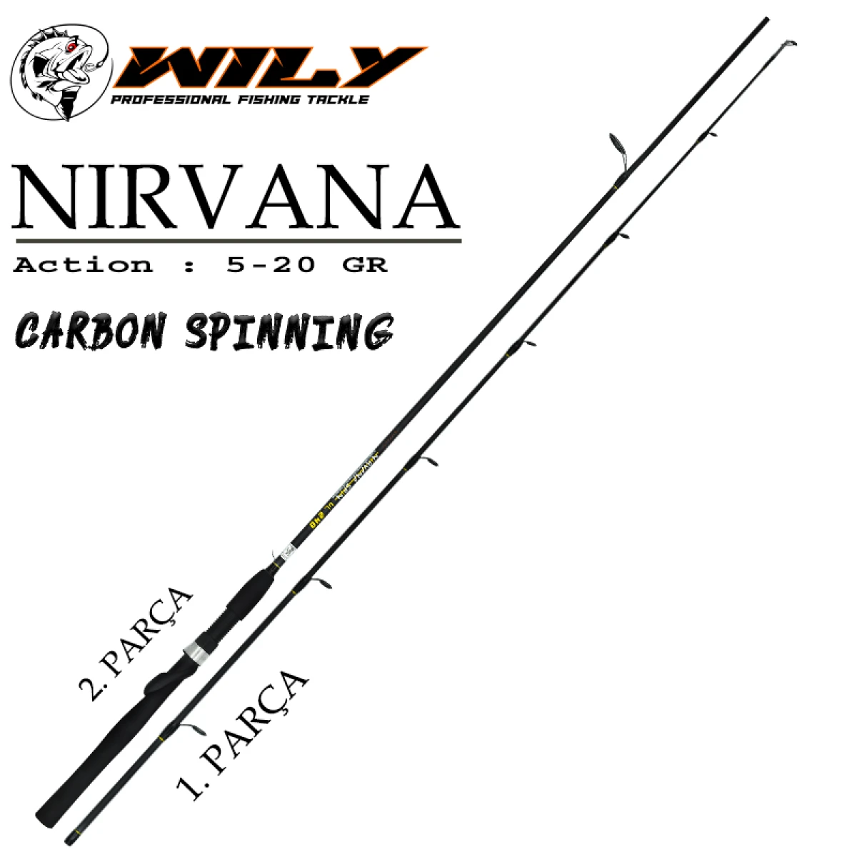 Wily Nirvana UL Spin Kamış 270 cm (Yedek Parça) - 1.parça