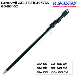 Grauvell ADJ STİCK STA 60-80-100 cm Alüminyum Kamış Ayak - 100 cm