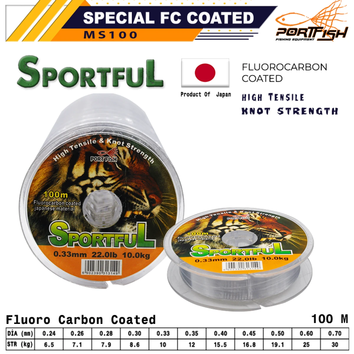 Portfish Sportful Misina 100 mt Devamlı - 0,45