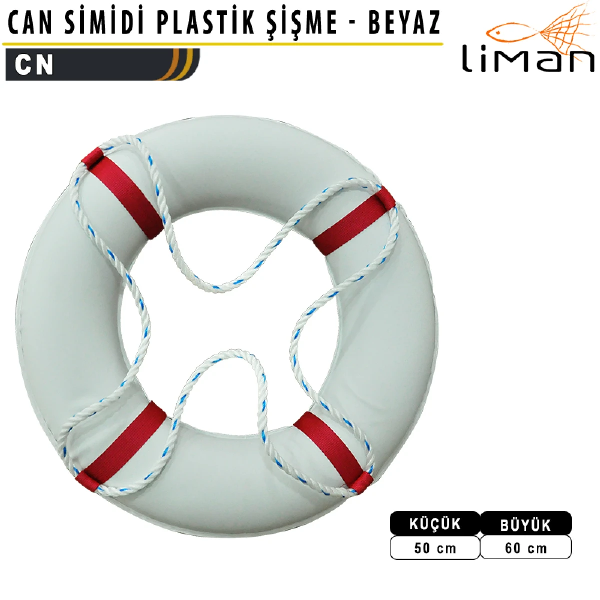 Liman Can Simidi Plastik Şişme - BEYAZ - Küçük