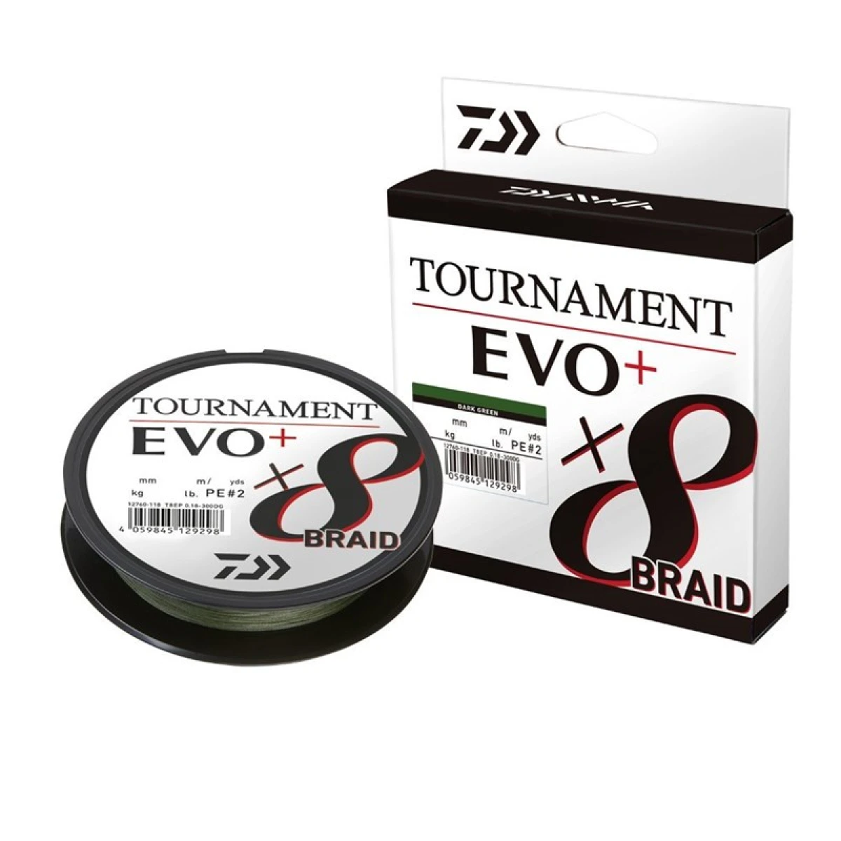 Daiwa Tournament EVO+ 8B Dark Green İp Misina (270m) - 0.20
