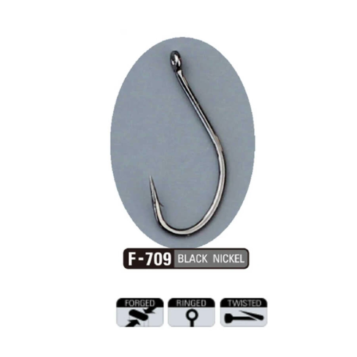 Sasame F-709 BL Nickel Seigo Ringed İğne - 1/0