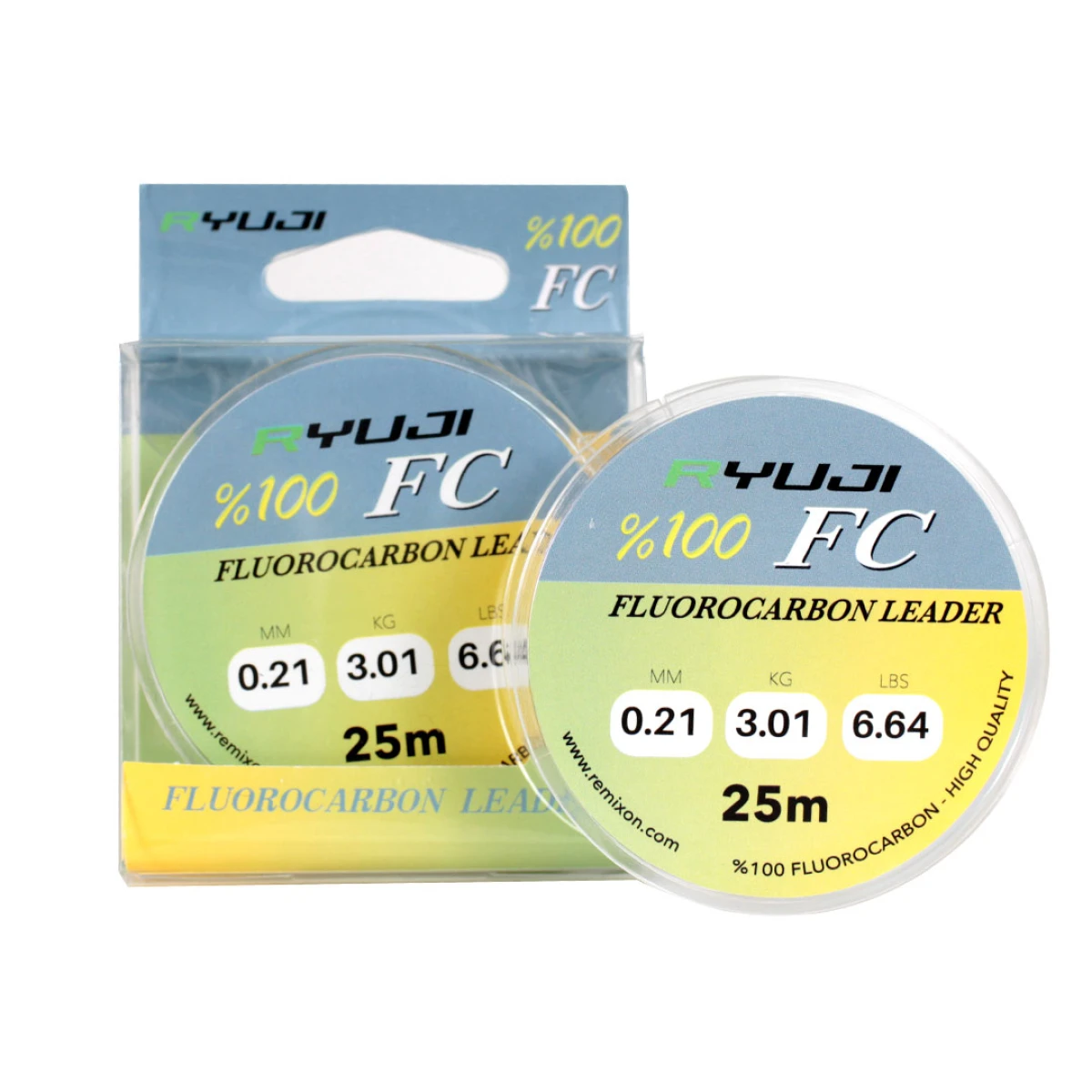 RYUJI FLUORO CARBON LEADER 25M, MİSİNA - 0,21