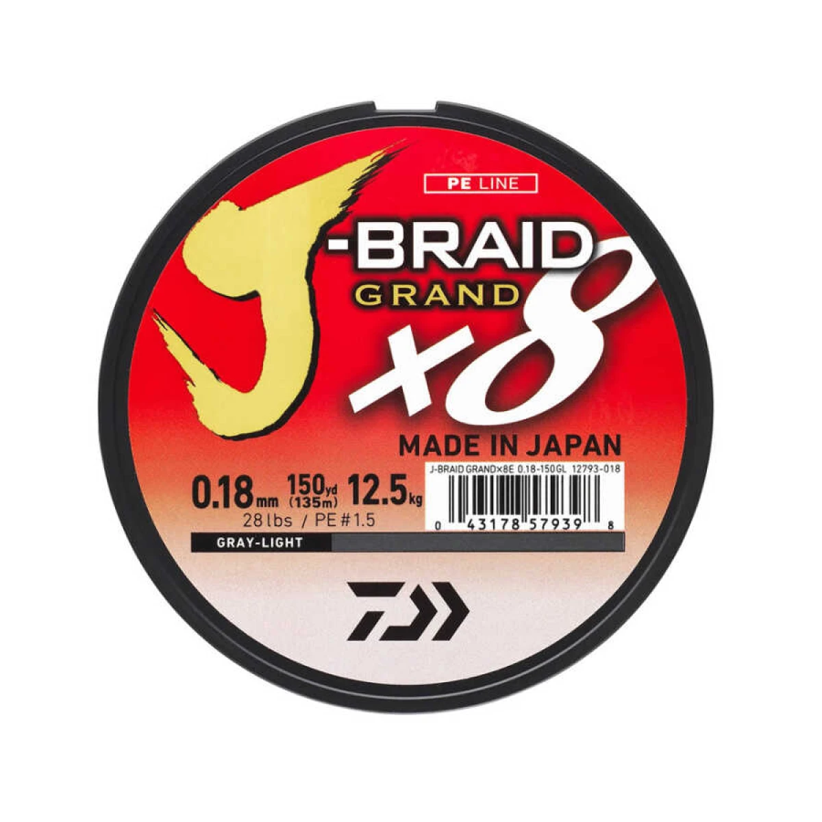 Daiwa JB Grand 8B 135m Grey İp Misina - 0,06mm
