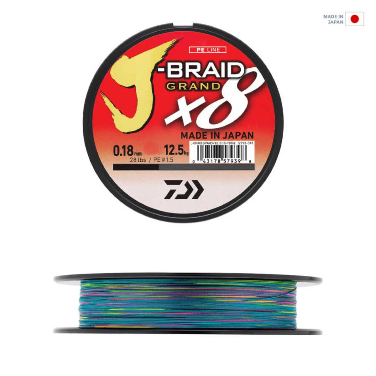 Daiwa JB Grand 8B 300m Multi Color İp Misina - 0,13