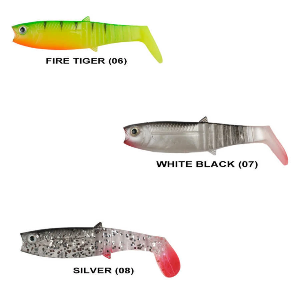 Remixon Buster Shad 8cm Silikon Yem (25 Adet) - WHITE BLACK