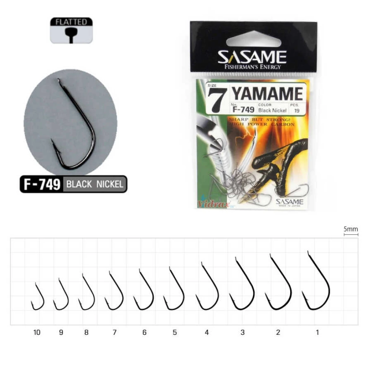 Sasame Yamame F-749 Serisi Olta İğnesi - 8
