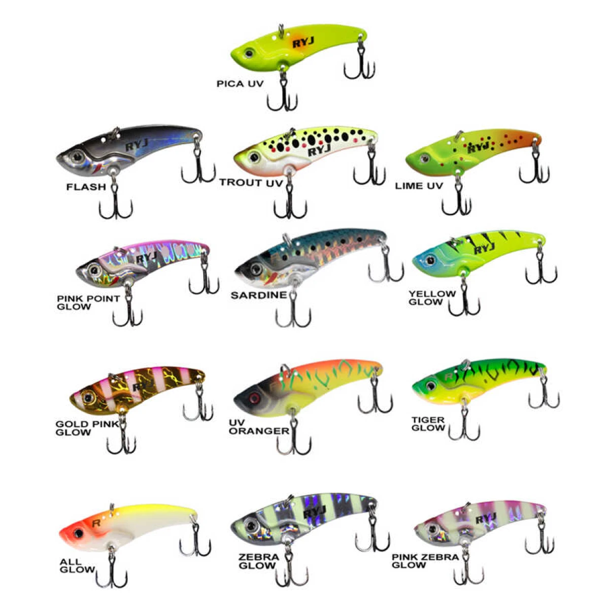 Ryuji Mirror Vib 9gr / 4.5cm Jig Yem - LIME UV