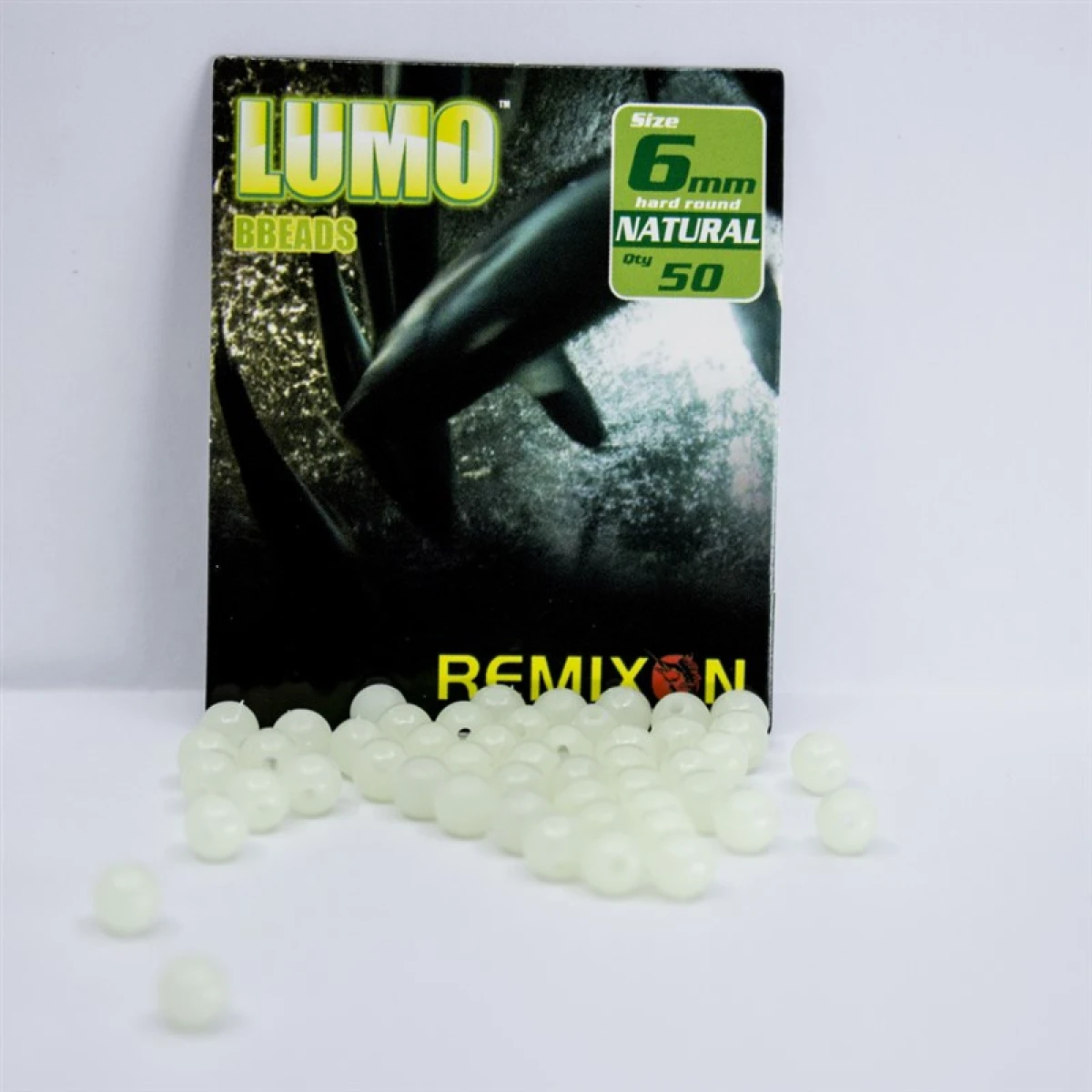 Remixon 6mm Yuvarlak Sert Boncuk (50Adet) - NATUREL