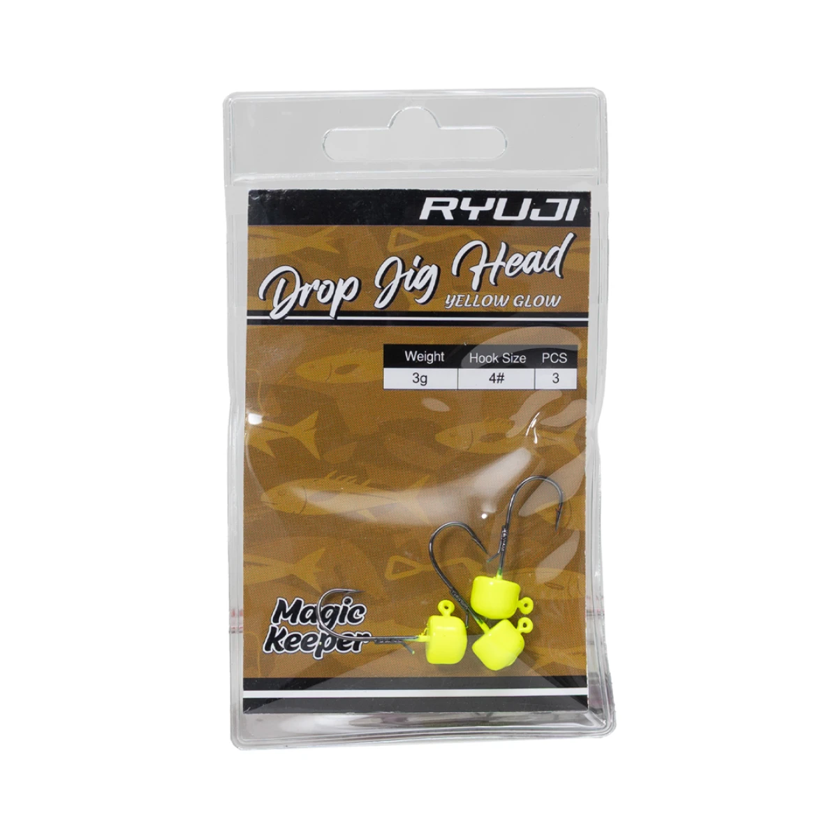 RYUJI DROP JIGHEAD YELLOW GLOW (3 ADET) - 5GR NO:1