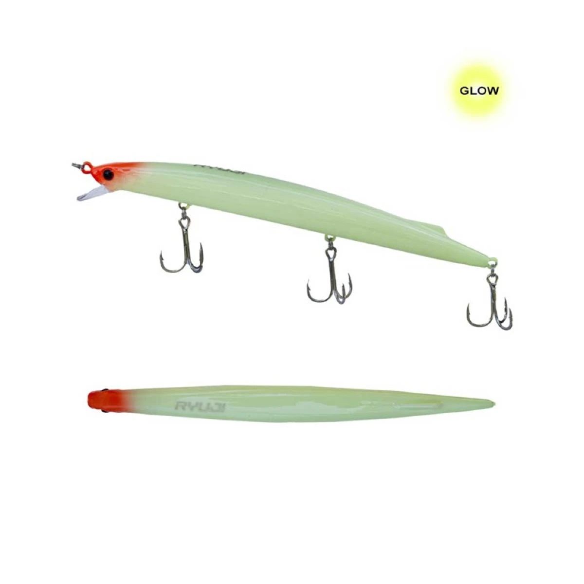 Ryuji Master Jerk Sinking 190mm 36gr Hard Bait - GLOW BODY