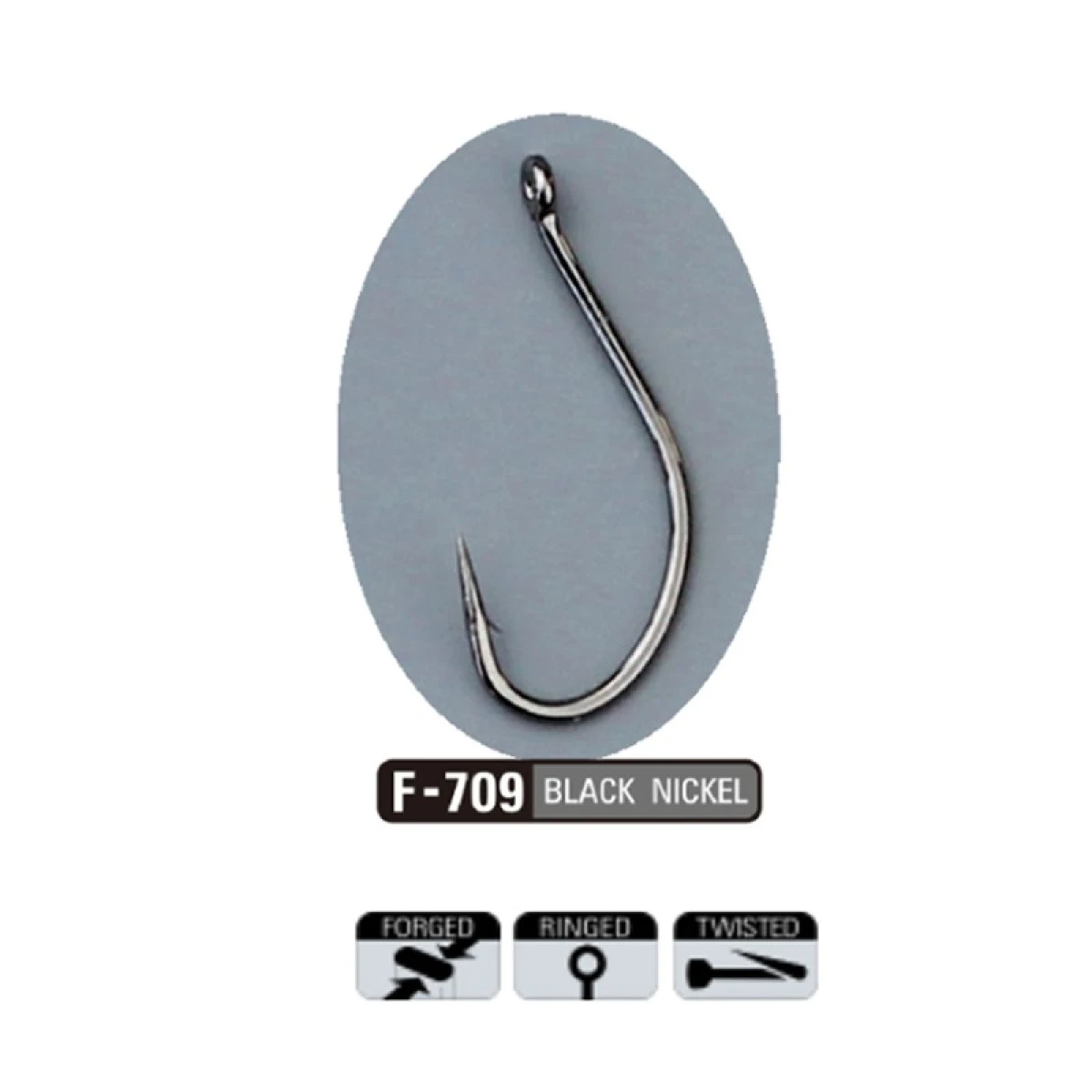 Sasame F-709 BL Nickel Seigo Ringed İğne - 1/0