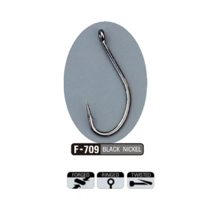 Sasame F-709 BL Nickel Seigo Ringed İğne - 1/0