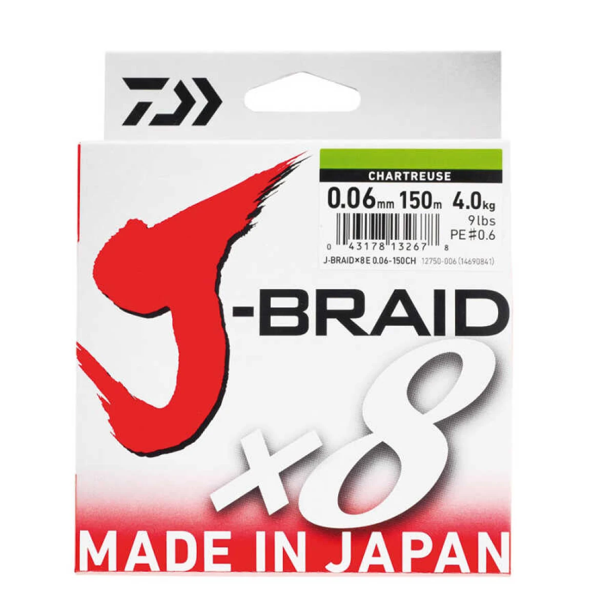 Daiwa JBraid 8B Chartreuse 150m İp Misina - 0,10