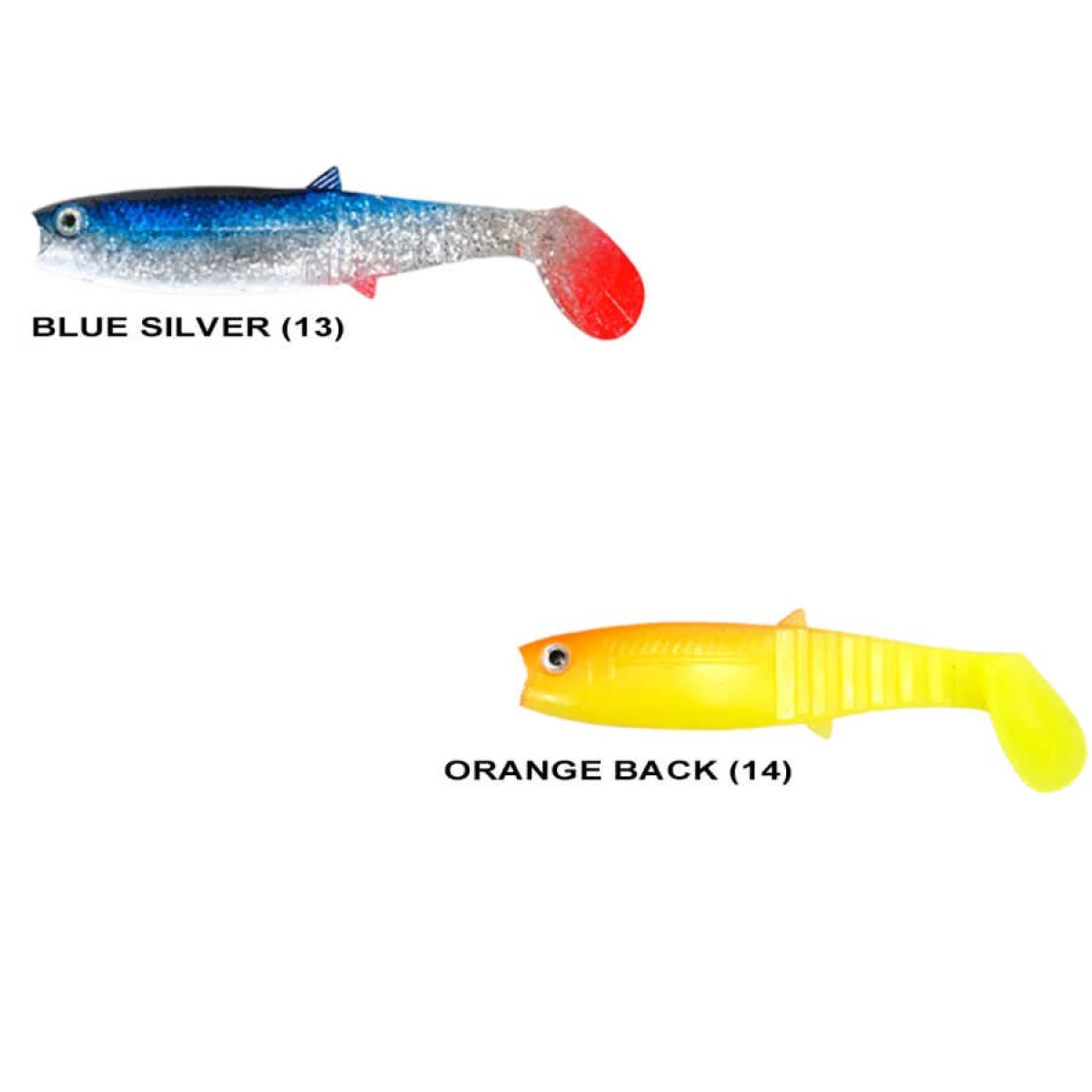 Remixon Buster Shad 8cm Silikon Yem (25 Adet) - WHITE BLACK