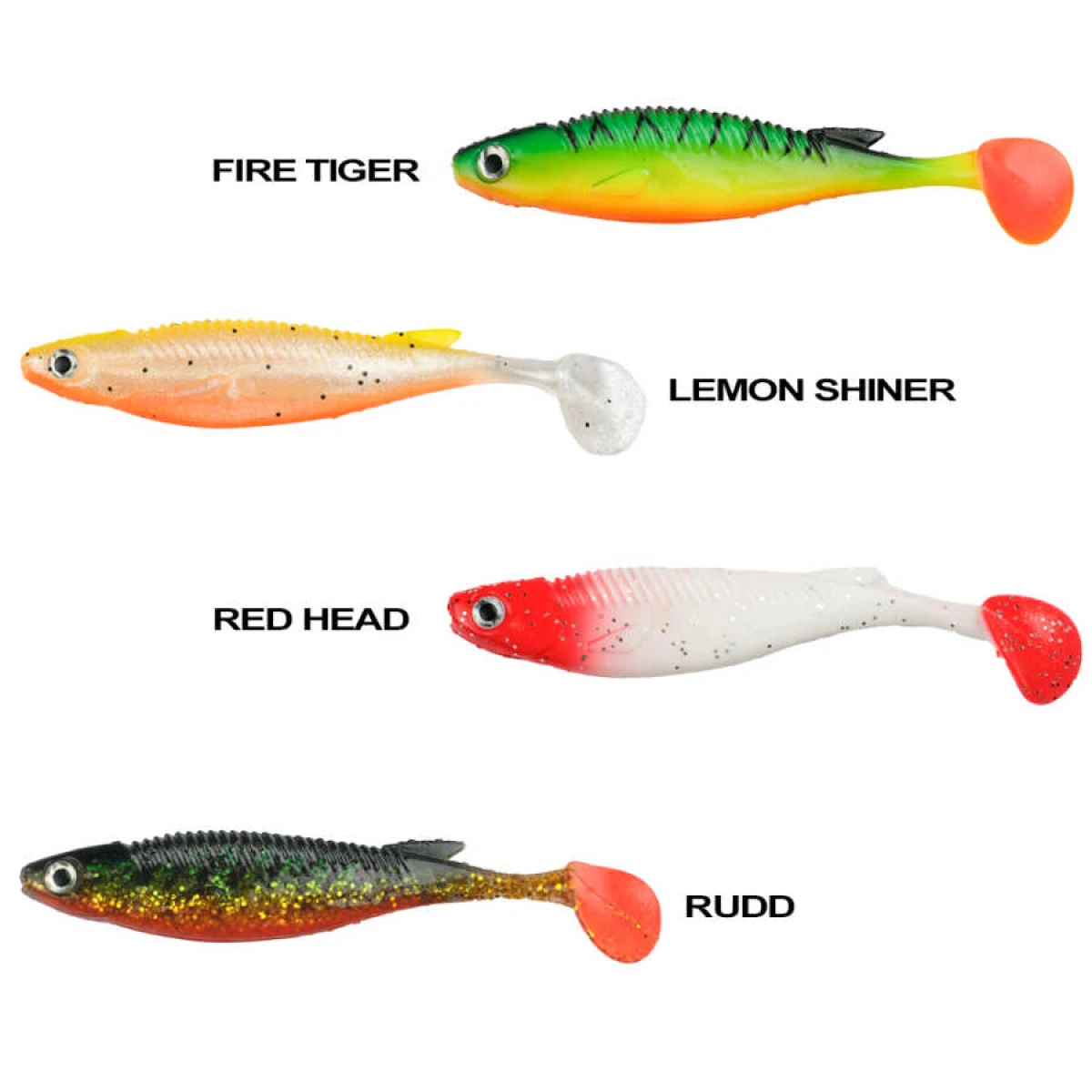 SPINSTAR Big Pike 13cm 24gr Silikon Yem (3 Adet) - RED HEAD