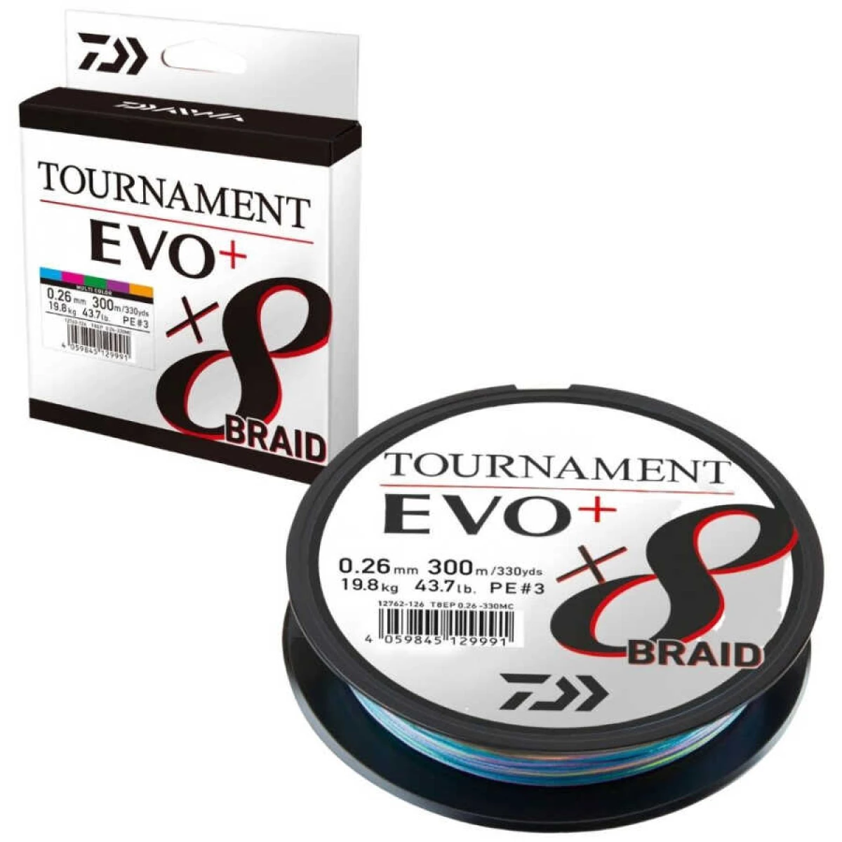 Daiwa Tournament EVO+ 8B Multicolor İp Misina (300m) - 0,26
