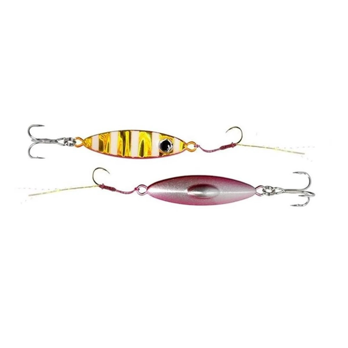Ryuji Zuby 38mm 10gr Jig Yem - 6  GOLD PINK ZEBRA GLOW