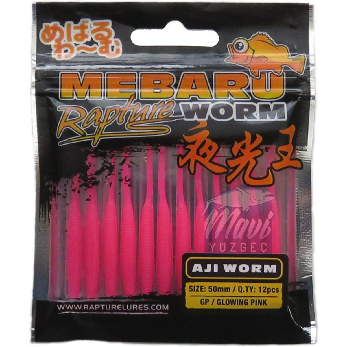 Rapture M. AJI Silikon Yem - Glowing Pink