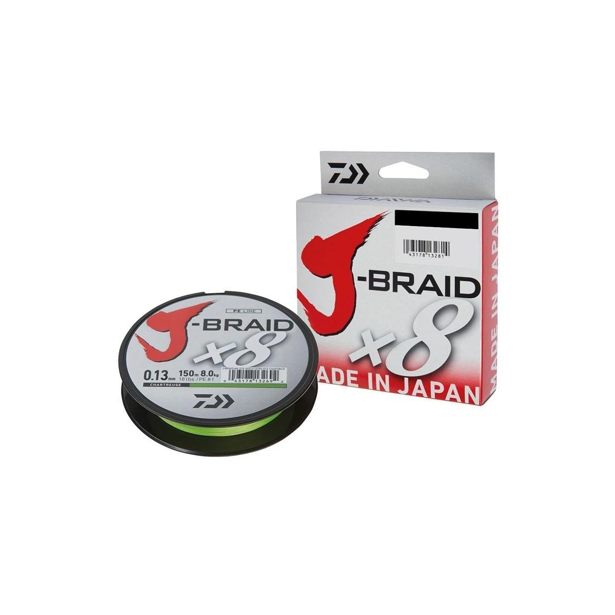 Daiwa JBraid 8B Chartreuse 150m İp Misina - 0,10