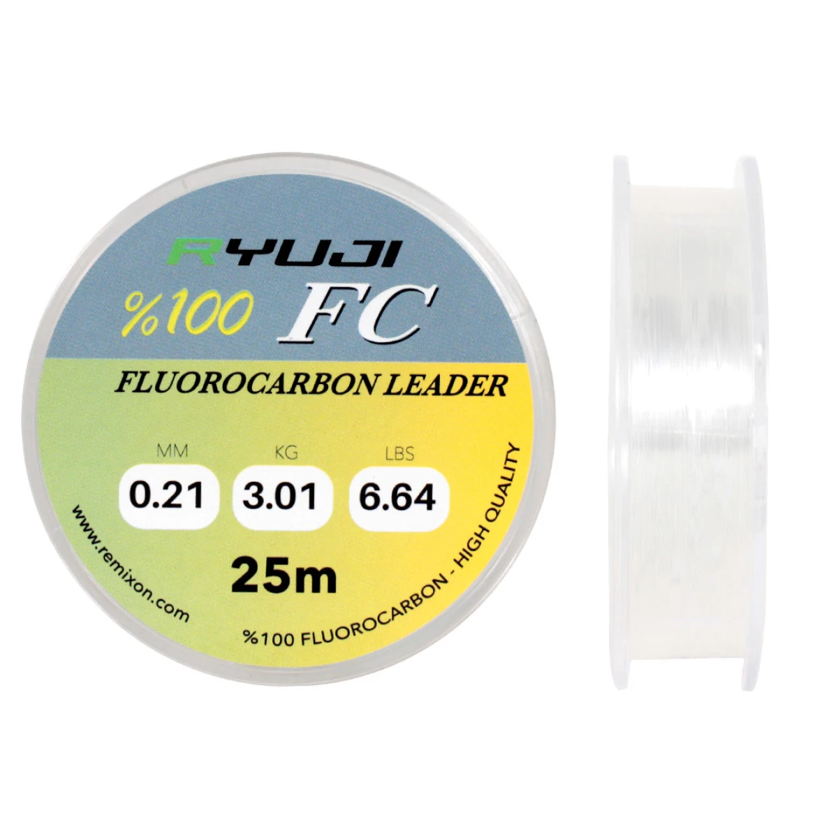 RYUJI FLUORO CARBON LEADER 25M, MİSİNA - 0,21