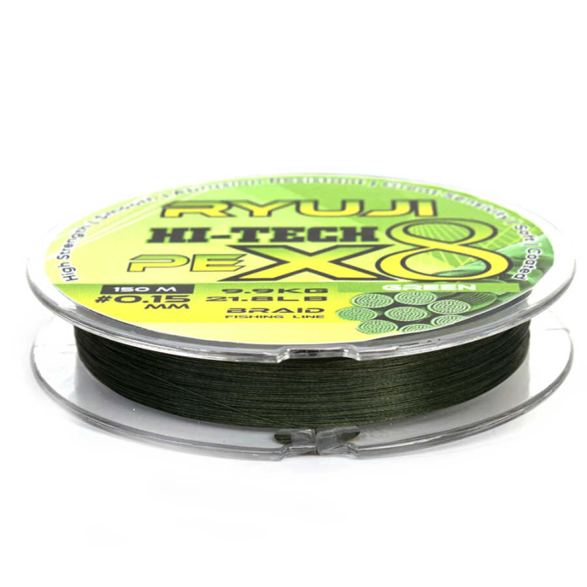 Ryuji Hi-Tech X8 150m 0.08mm Green İp Misina - 0.21 | Avfoni