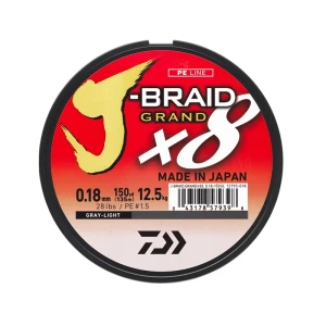 Daiwa JB Grand 8B 135m Grey İp Misina - 0,18mm