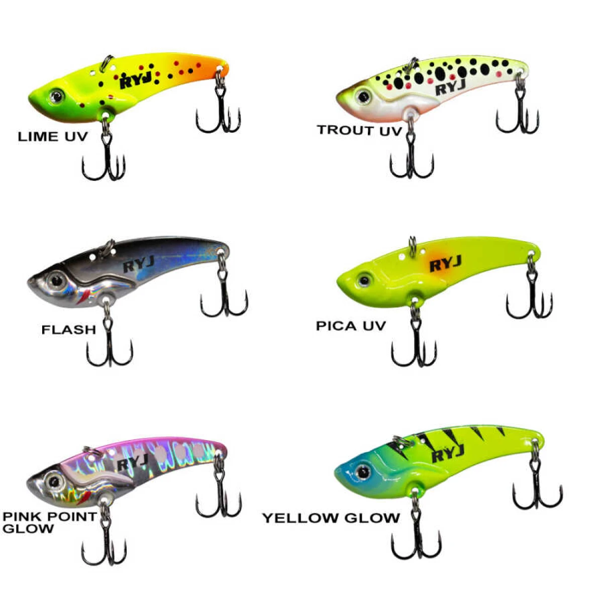 Ryuji Mirror Vib 9gr / 4.5cm Jig Yem - LIME UV