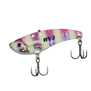 Ryuji Mirror Vib 4gr / 3.5cm Jig Yem - PINK ZEBRA GLOW