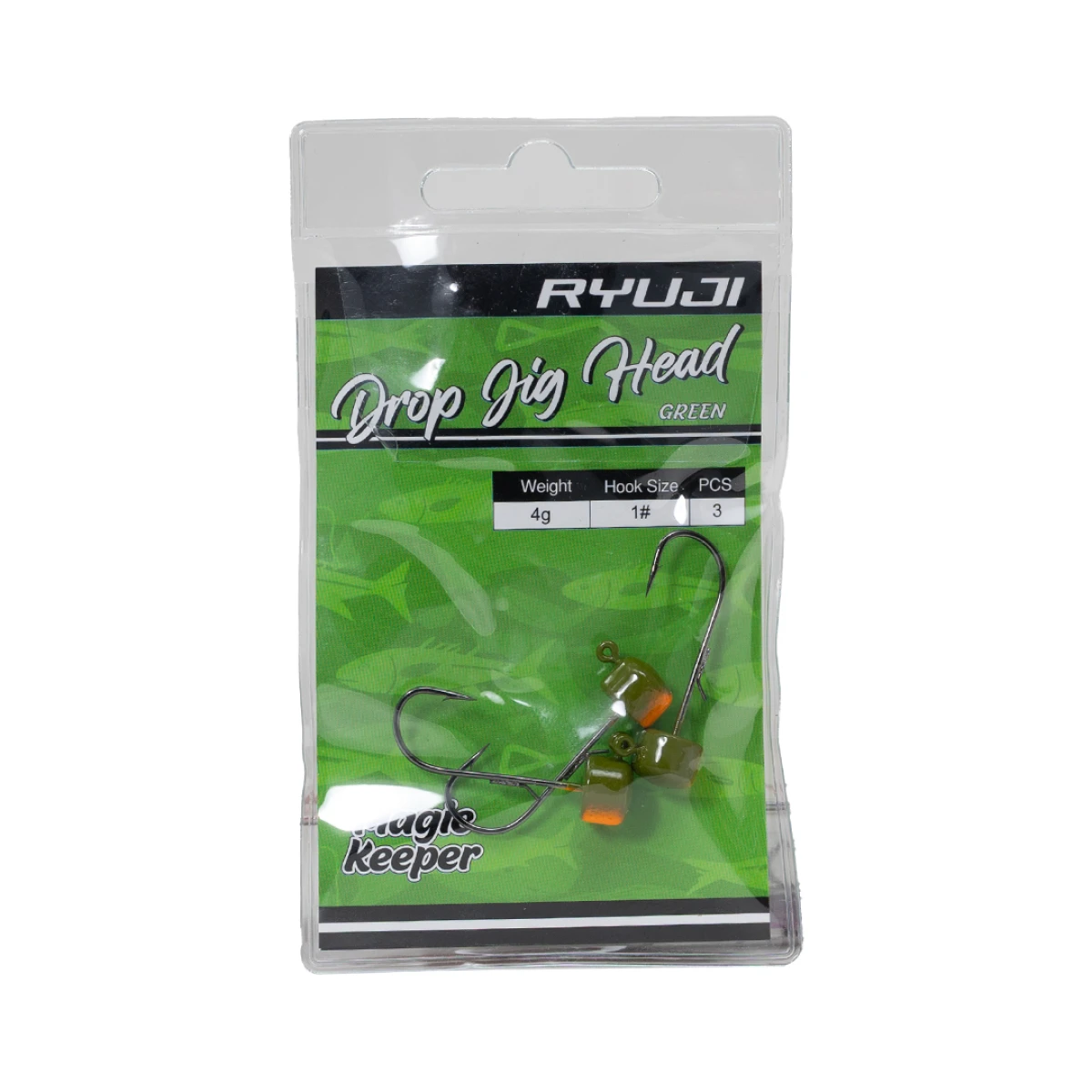 RYUJI DROP JIGHEAD GREEN (3 ADET) - 1.5GR NO:1