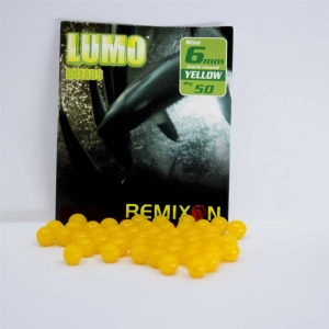 Remixon 6mm Yuvarlak Sert Boncuk (50Adet) - SARI