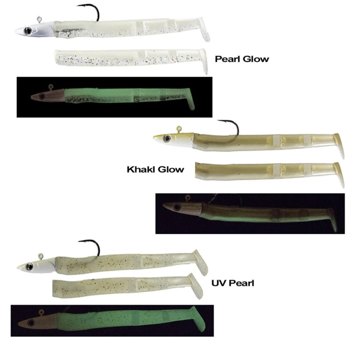 Ryuji Max Fish 110mm 12,5gr 2+1 Silikon Yem 1 - KHAKI GLOW