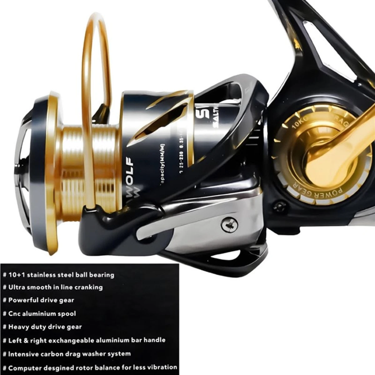 RYUJI Seawolf 6000 SW 10+1BB Jig Makara