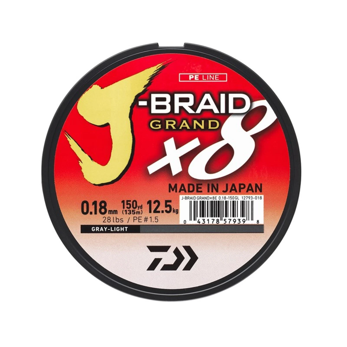 Daiwa JB Grand 8B 135m Grey İp Misina - 0,06mm