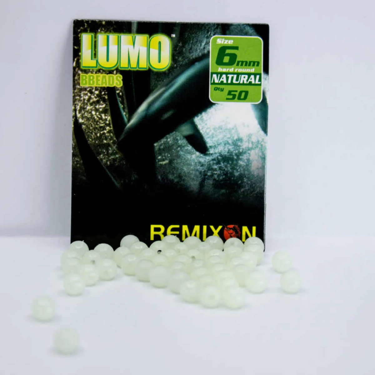 Remixon 6mm Yuvarlak Sert Boncuk (50Adet) - NATUREL