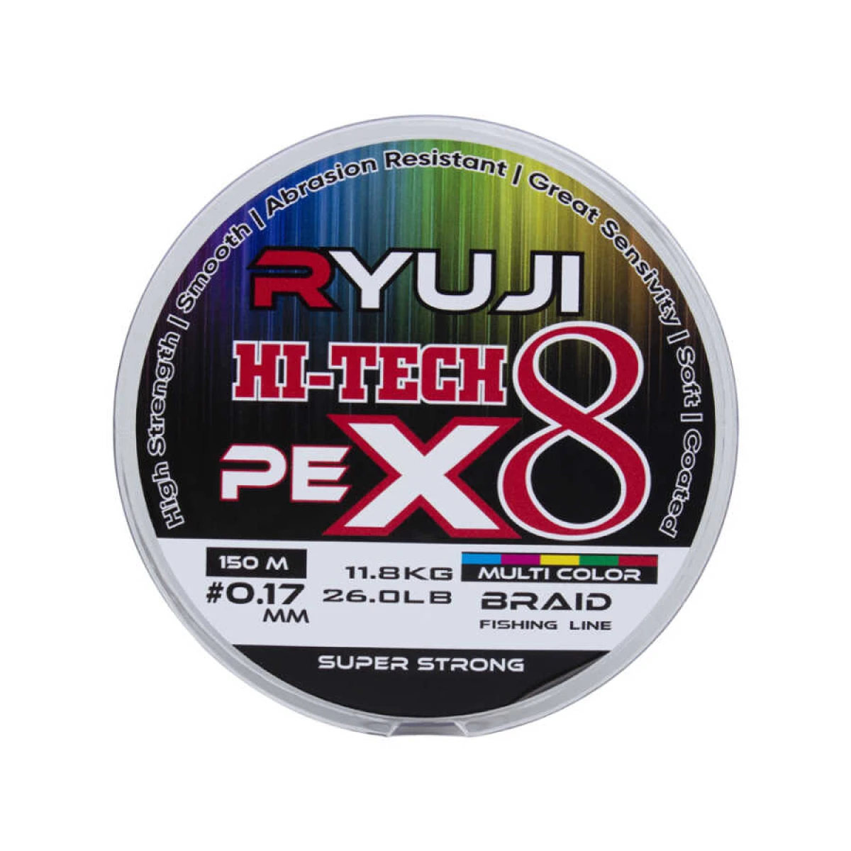 Ryuji Hi-Tech X8 150m 0.13mm Multi Color İp Misina - 0.10