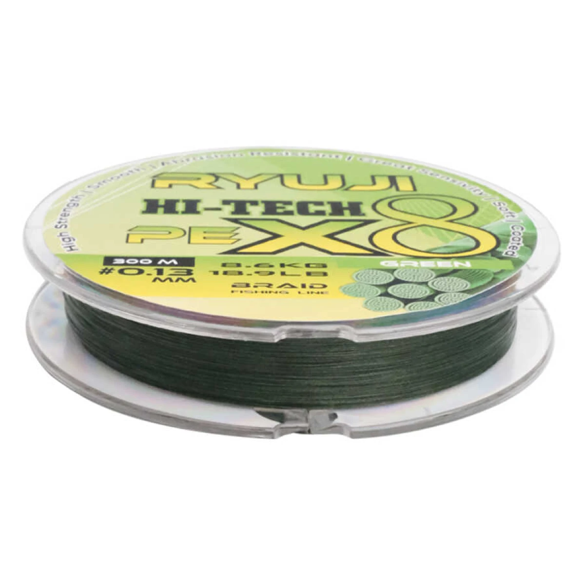 Ryuji Hi-Tech X8 300m Green İp Misina - 0.21mm
