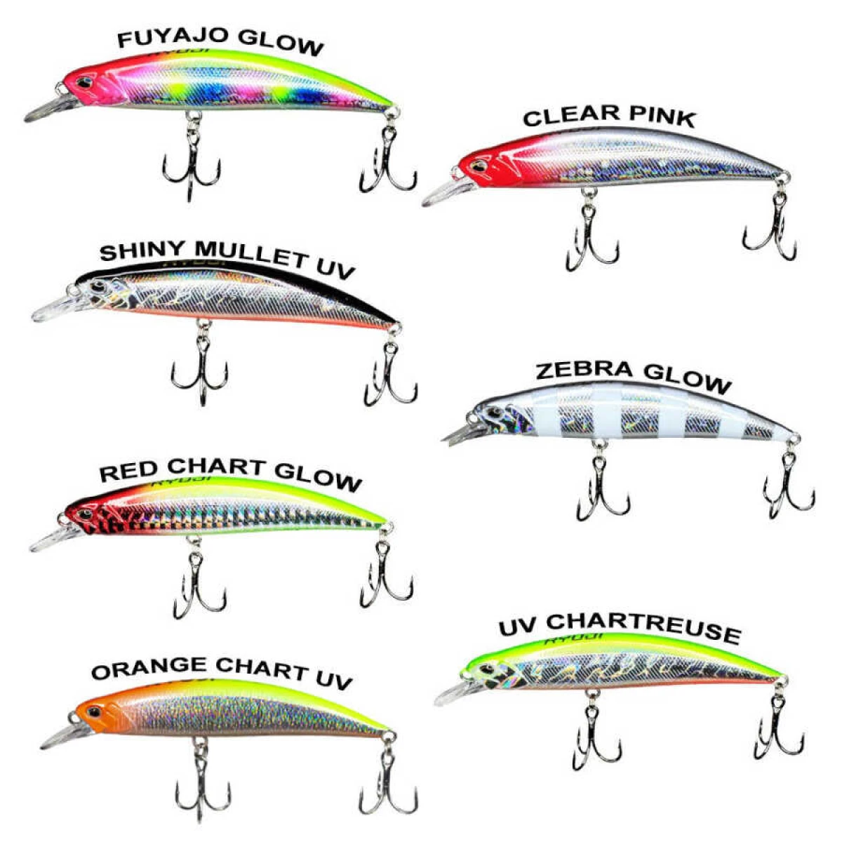 Ryuji Real Jerk Sinking 95mm 16gr Maket Yem - ZEBRA GLOW