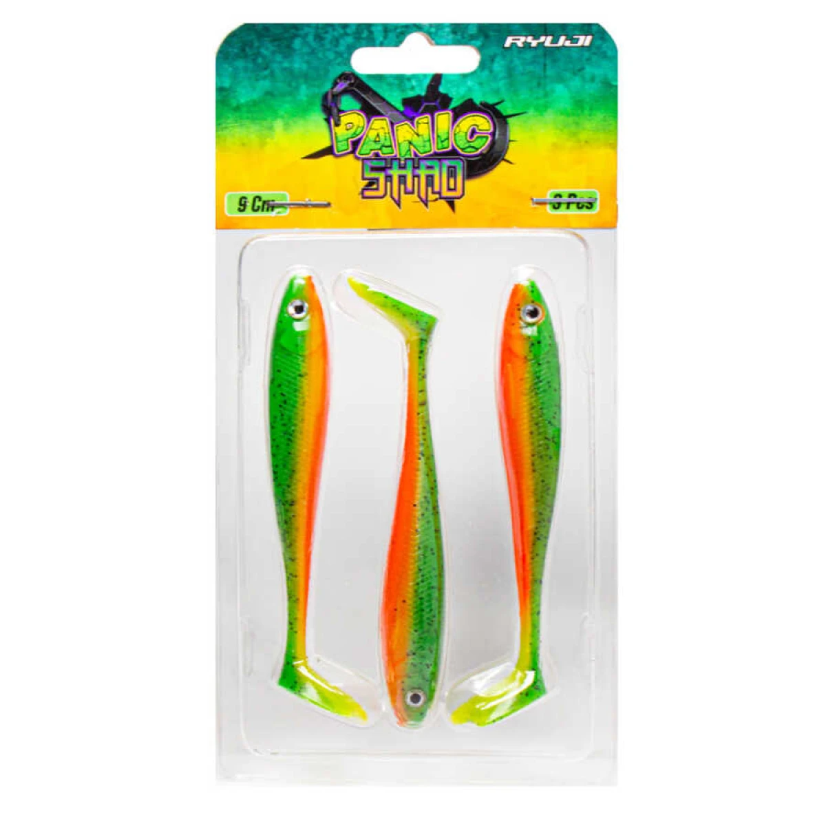 Ryuji Panic Shad 9cm 5.5gr Silikon Yem - UV LIME 3 ADET