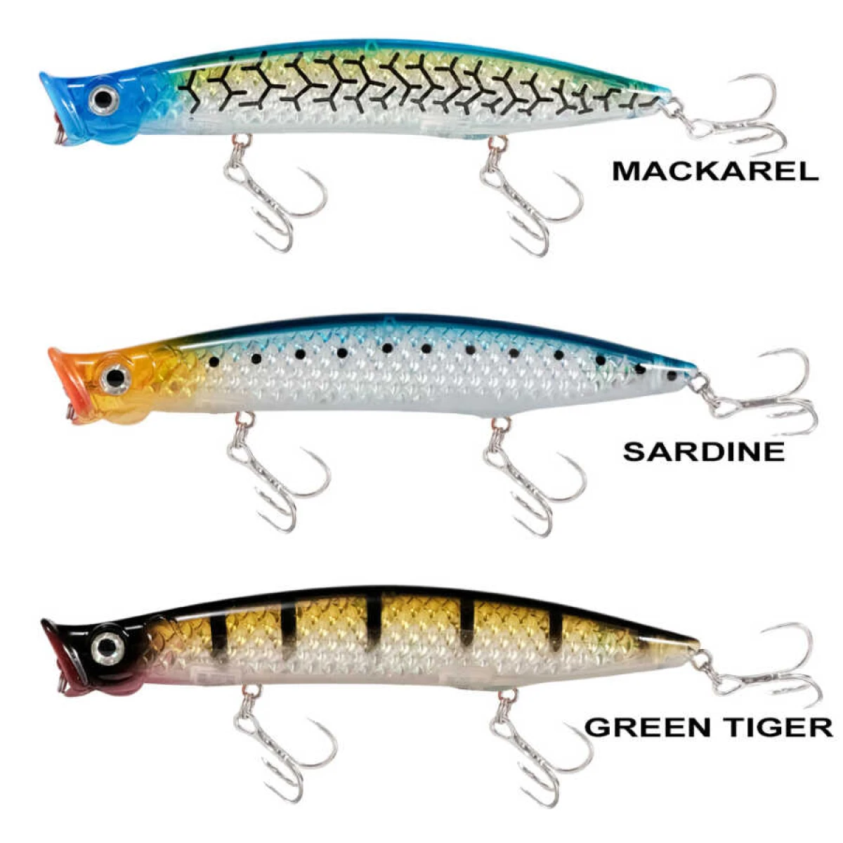 Ryuji Pop Eye Top Water 12cm 20gr Maket Yem - GREEN TIGER