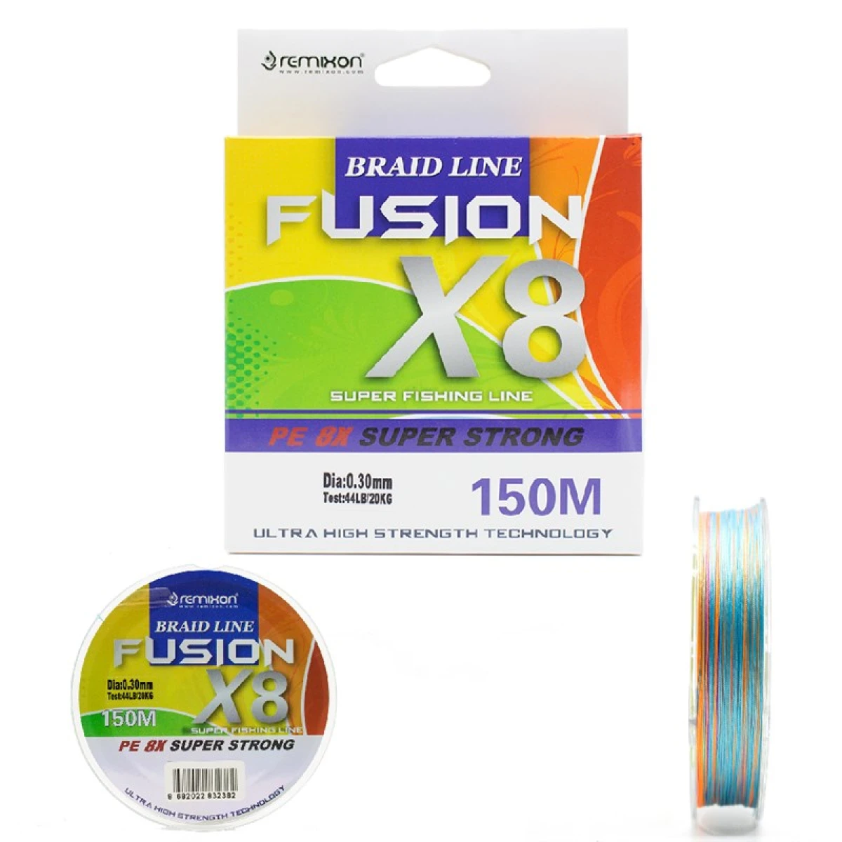 Remixon Fusion 150M X8 Multi Color İp Misina - 0,30MM